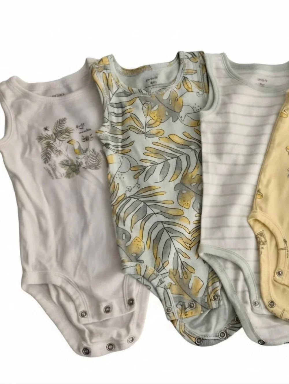 Carter's 5-Pack Be Brave Little One Baby Bodysuits Sleeveless Set 9 Months